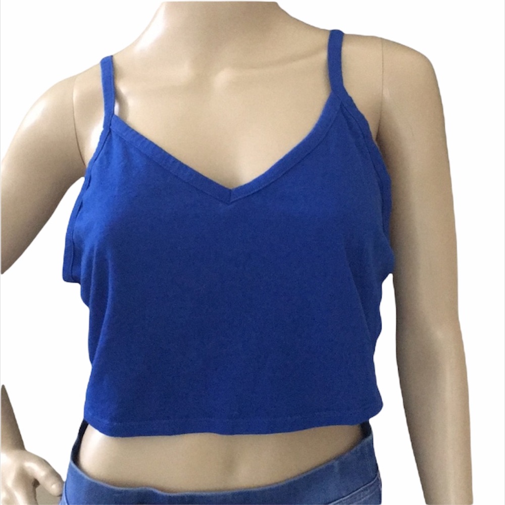 Charlotte Russe crop top. Sz L 💙 - Picture 1 of 5